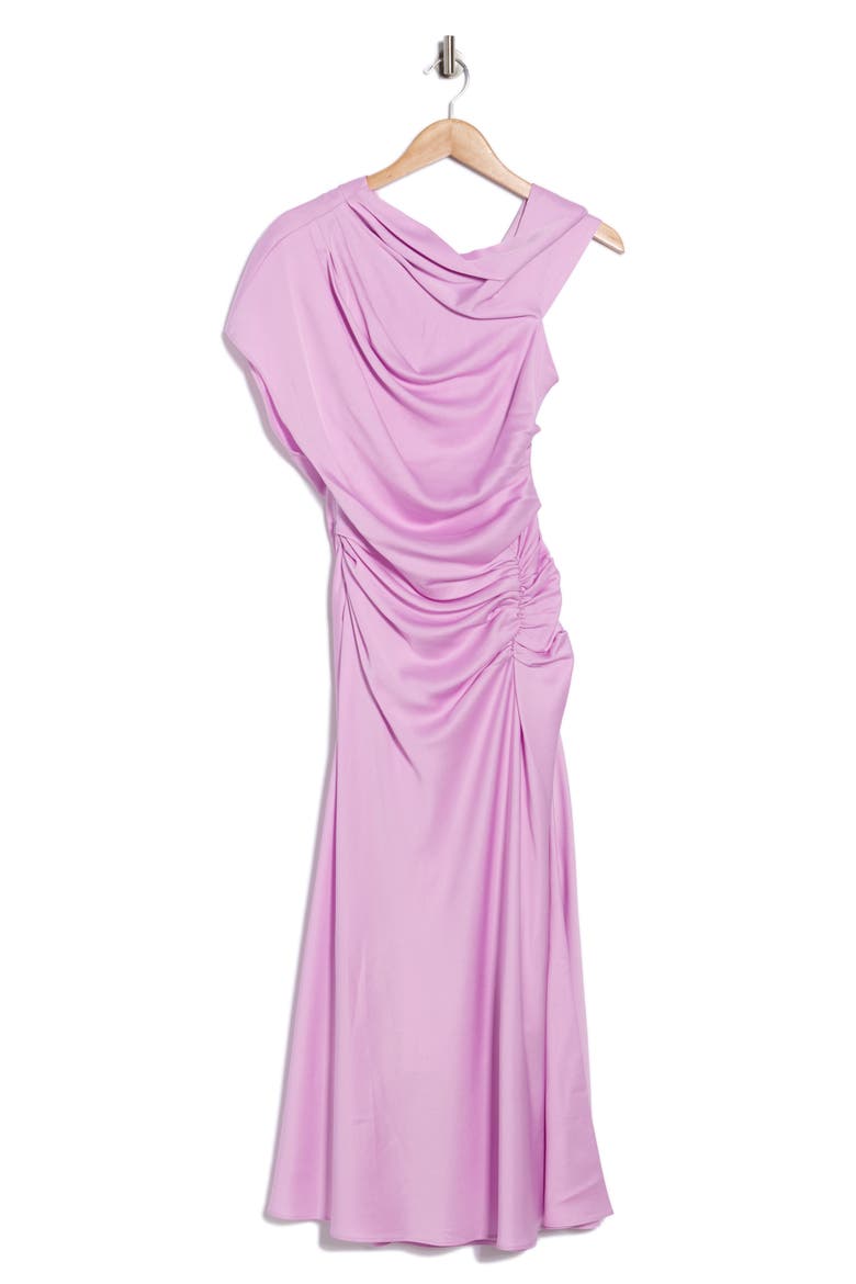 Joanna Asymmetric Sleeve Maxi Dress, Alternate, color, ORCHID