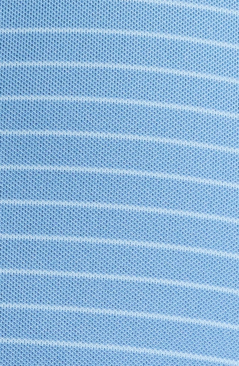 Peter Millar Winston Stripe Performance Piqué Polo, Alternate, color, Evening Tide