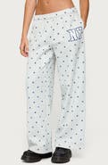 EDIKTED NY Babe Polka Dot Sweatpants