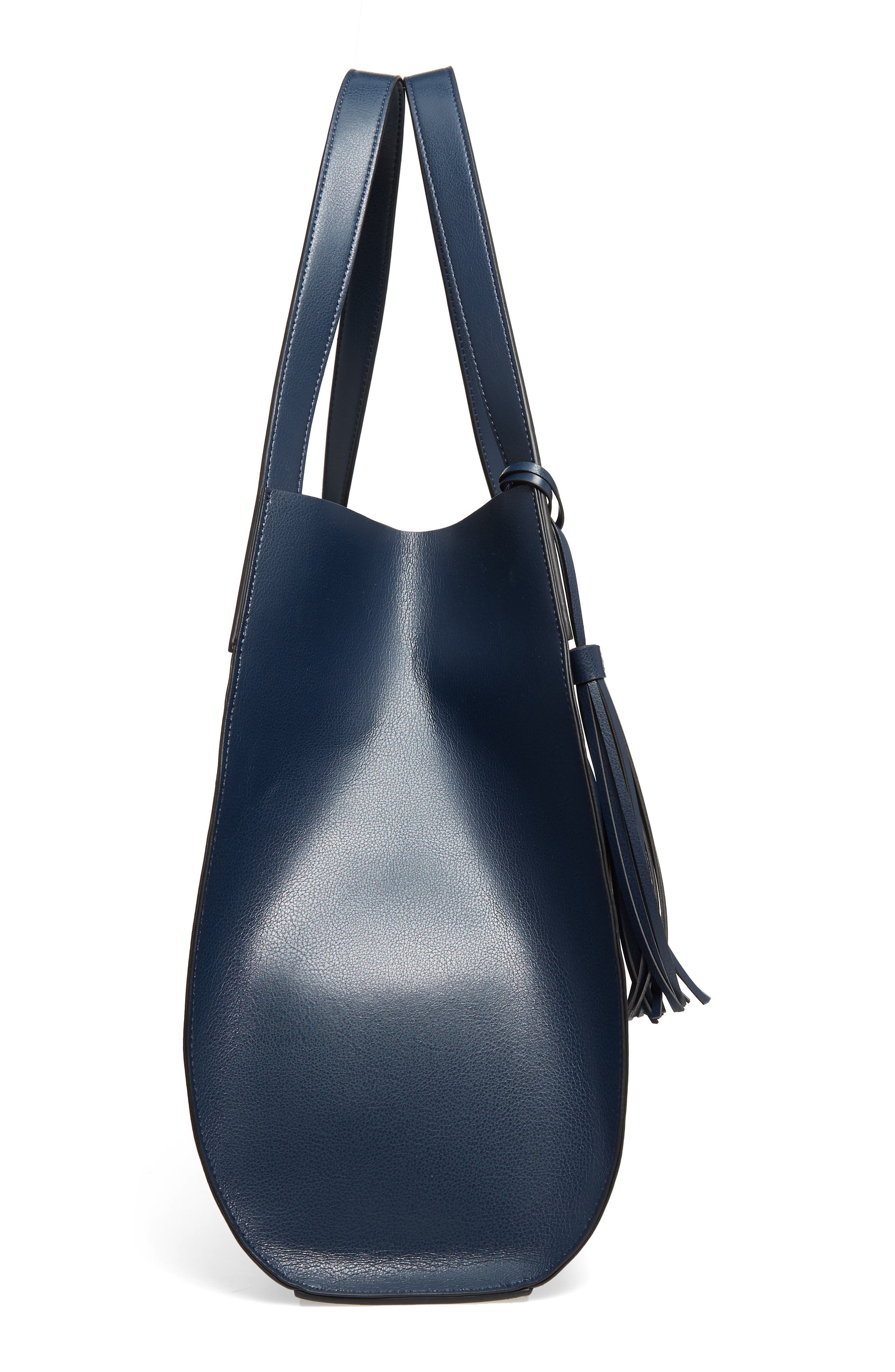 Leith Trapezoid Faux Leather Tote, Alternate, color, 