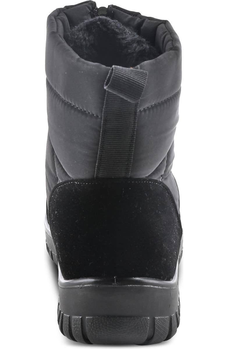 Flexus by Spring Step Lake Effect Waterproof Faux Fur Lined Quilted Snow Bootie, Alternate, color,