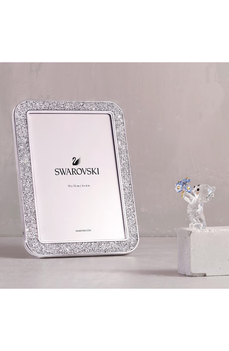 Swarovski Minera Crystal Picture Frame, Alternate, color, Silver Tone