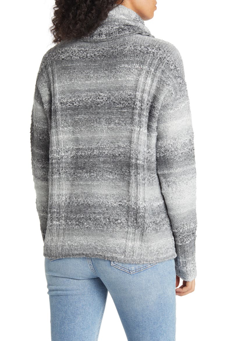 Space Dye Turtleneck Sweater, Alternate, color, GREY COMBO