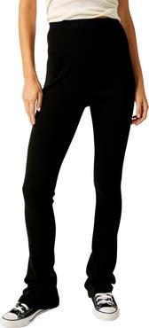 Free People Golden Hour High Waist Rib Pants