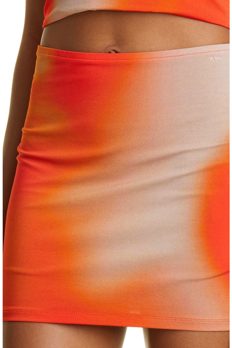 Varda Knit Miniskirt, Alternate, color, RED
