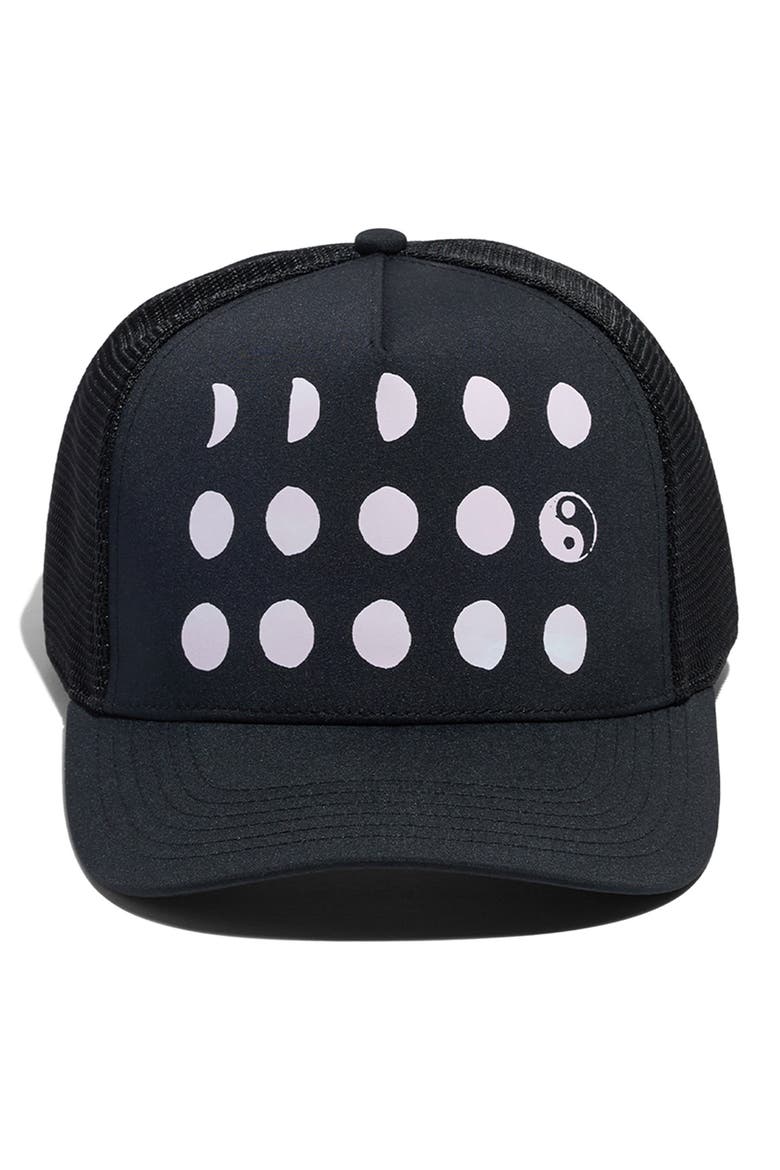 Autumn Equinox Trucker Hat, Main, color, BLACK