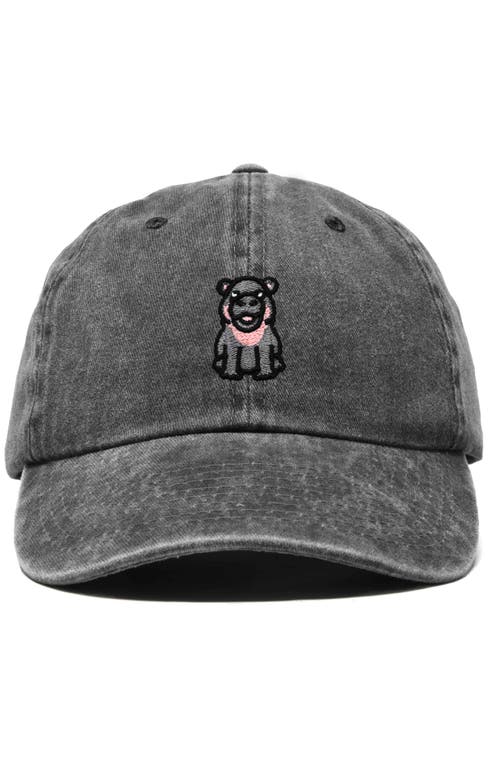 DALIX DALIX HIPPO EMBROIDERED ADJUSTABLE HAT