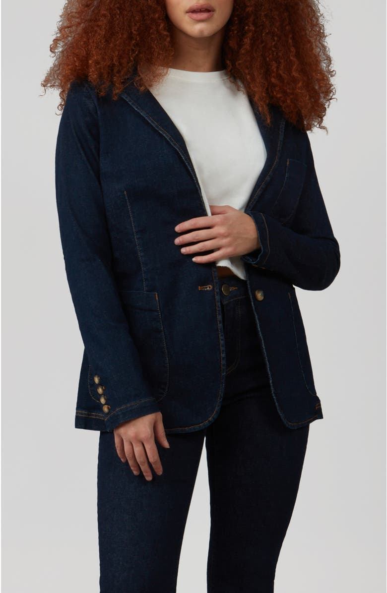 Lola Jeans Tilly Denim Blazer, Alternate, color,