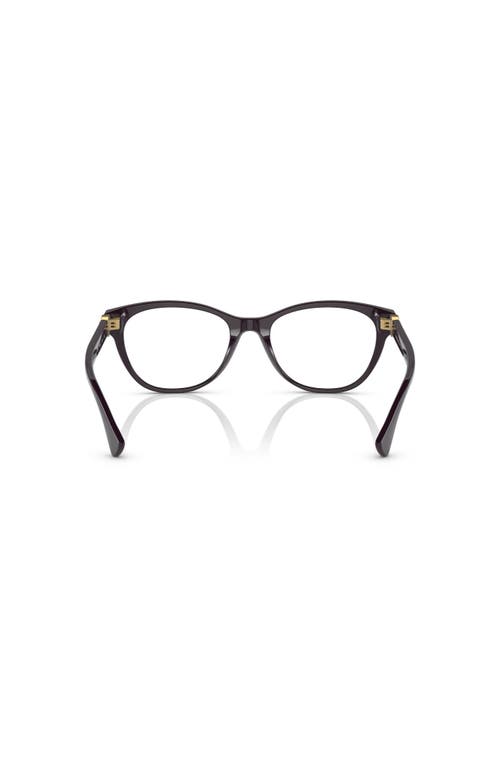 Versace 53mm Cat Eye Optical Glasses In Black