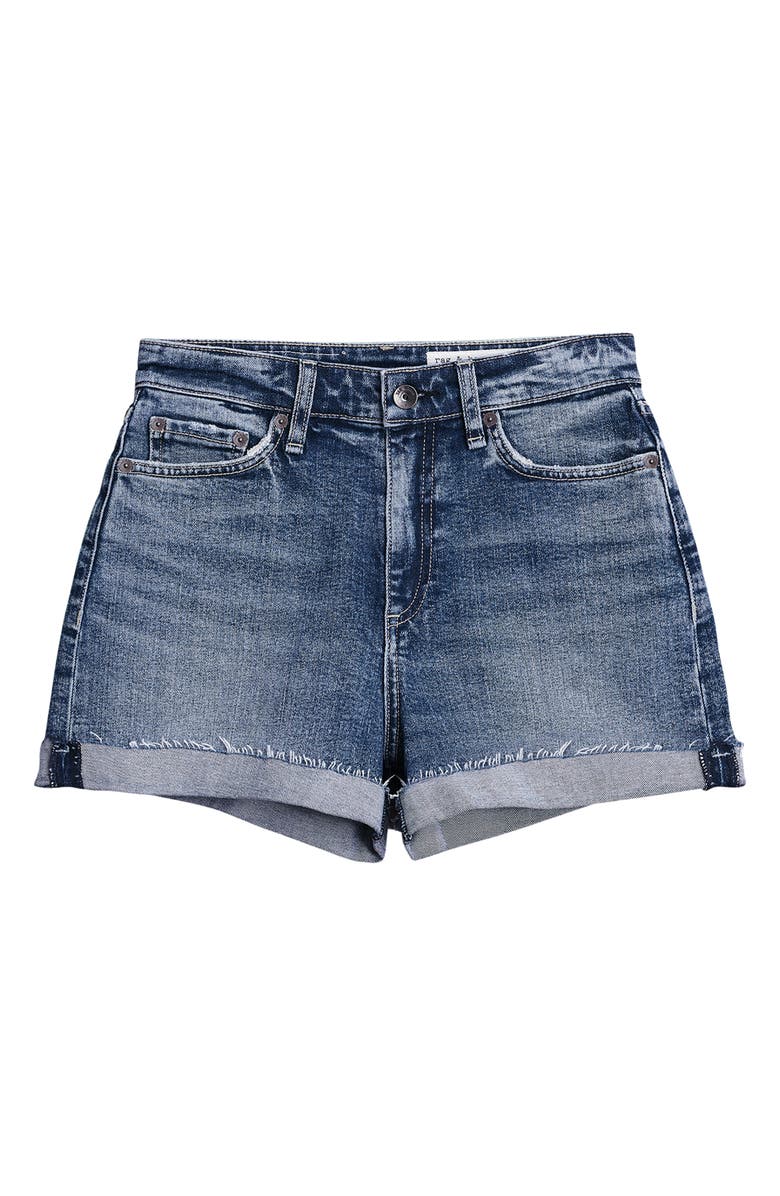 rag & bone Nina High Waist Denim Shorts, Alternate, color, Monterosso