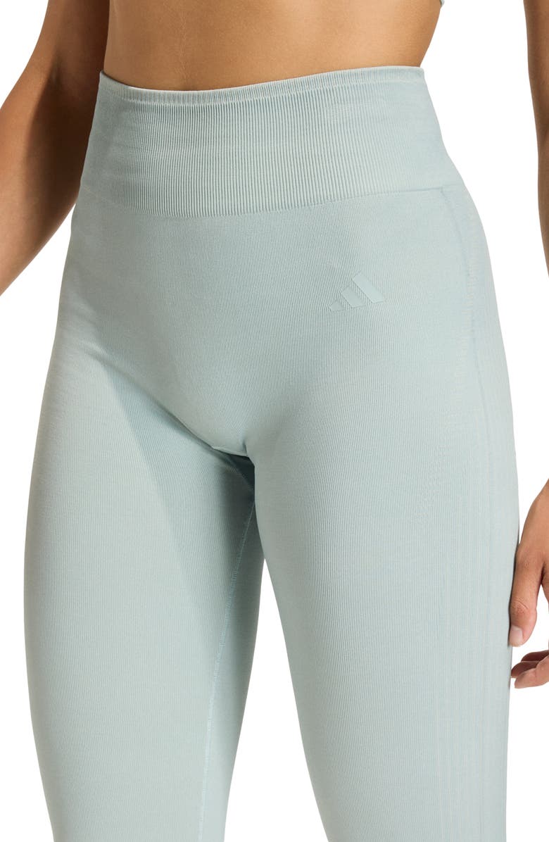 adidas We Knit Climacool Leggings, Alternate, color, Wonder Sage