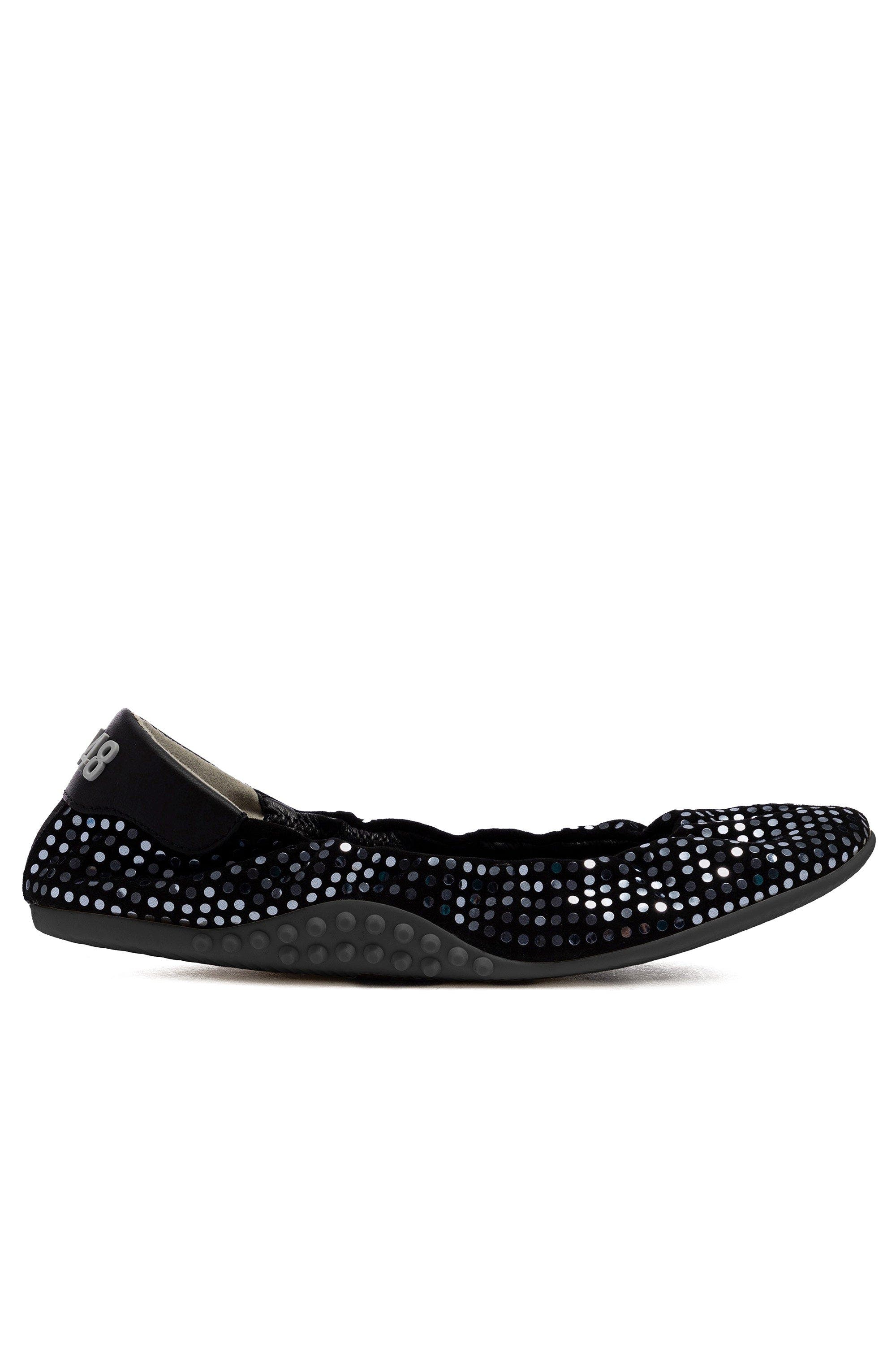 P448 Stella Paillettes Ballet Flat, Main, color, Black/Silver