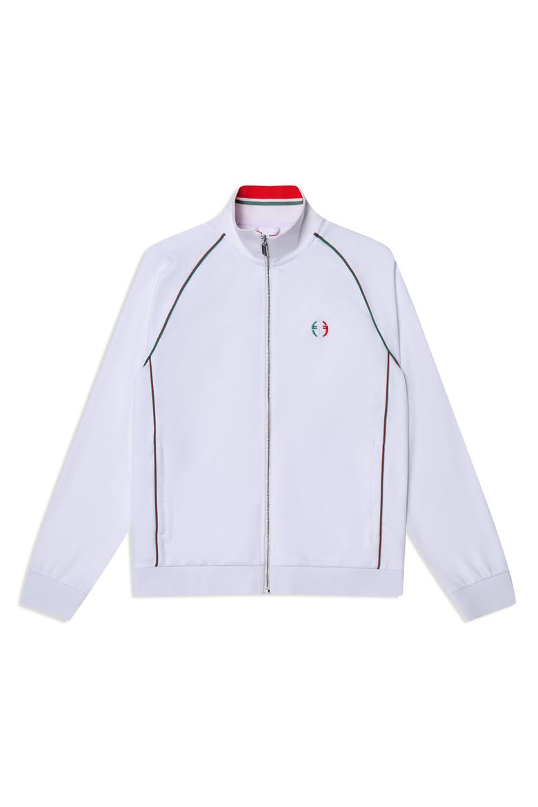 Eredita Track Jacket, Alternate, color, BRILLIANT WHITE