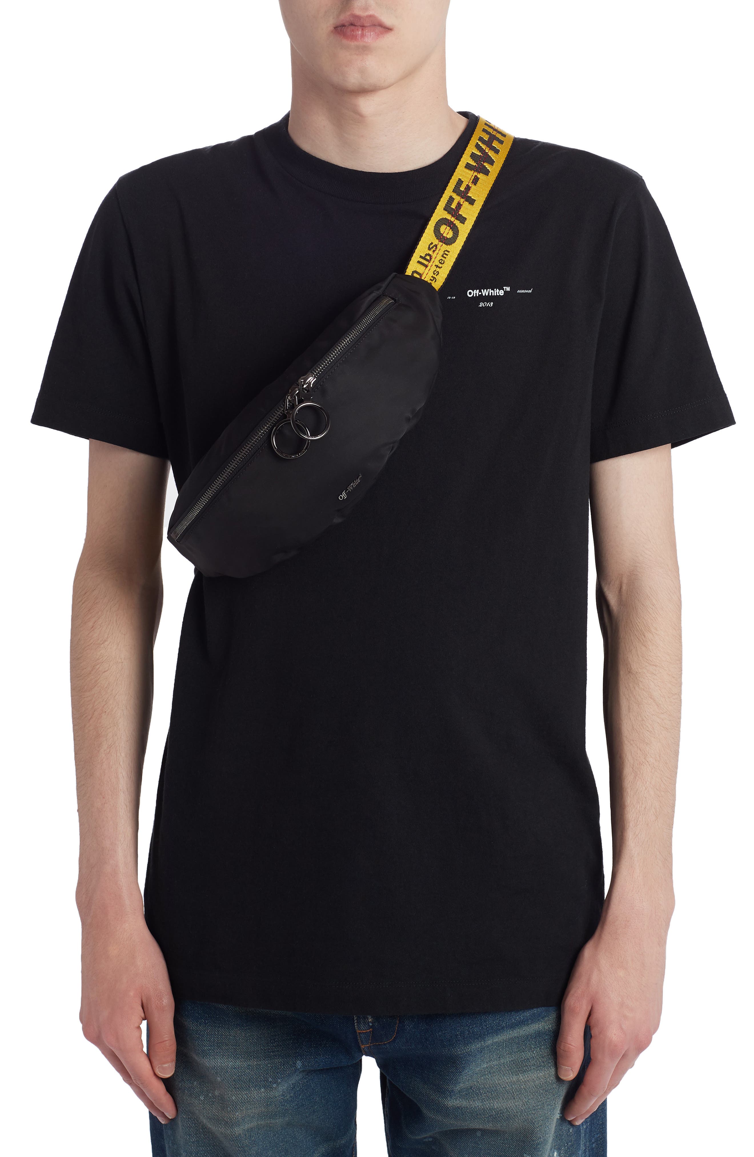 Off-White Belt Bag, Alternate, color, 