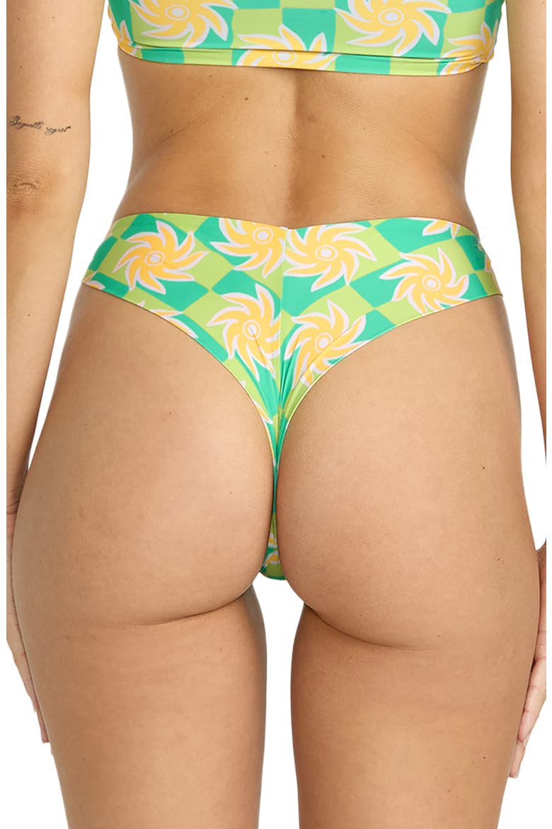 Trippin' On Sun Hike Bikini Bottoms, Alternate, color, GREEN MULTI