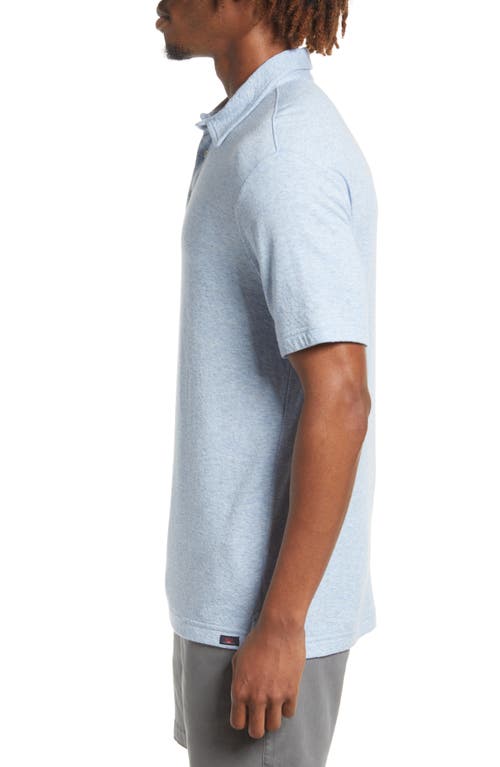 Faherty Cloud Cotton Blend Polo In Blue