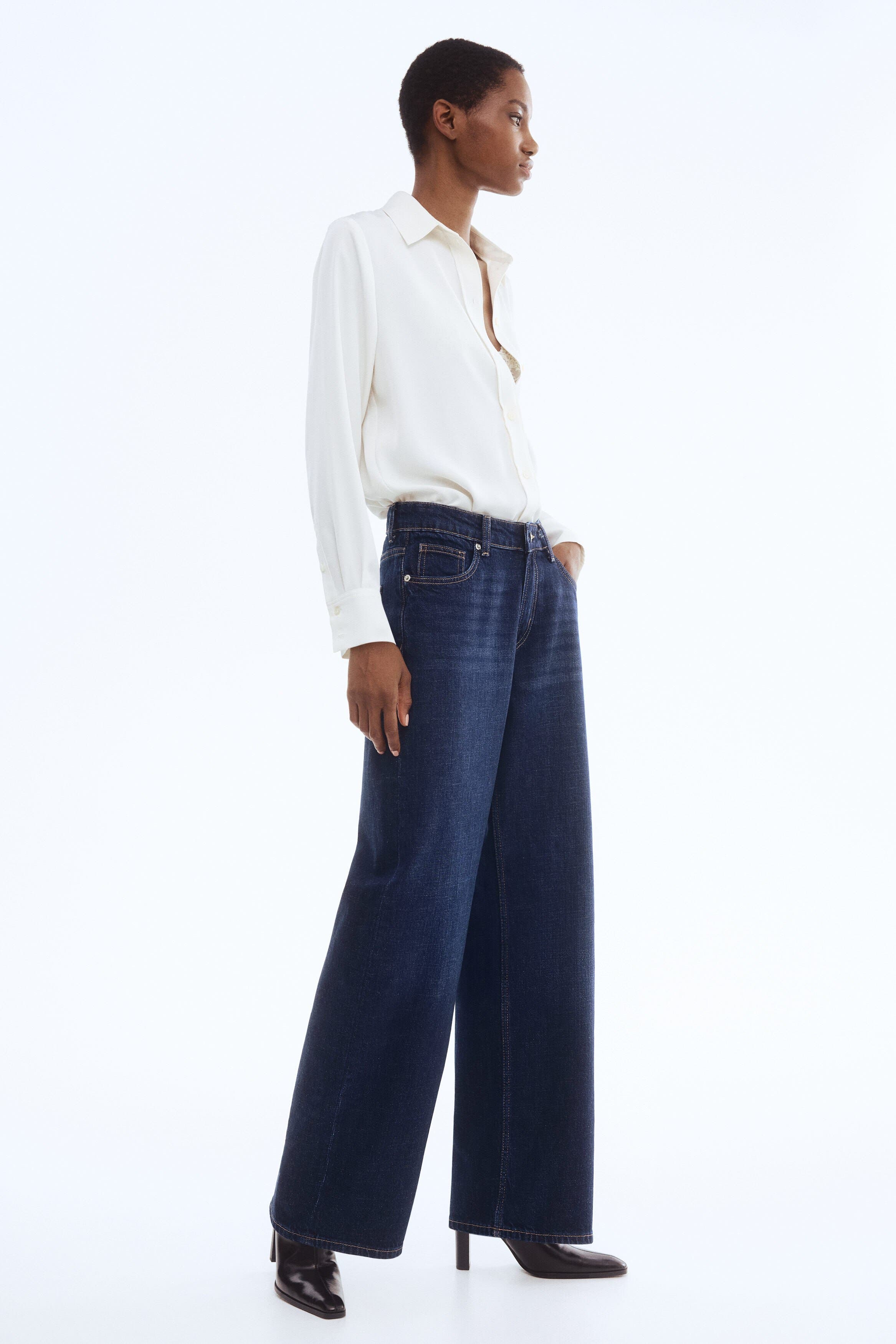 selected Dark denim blue
