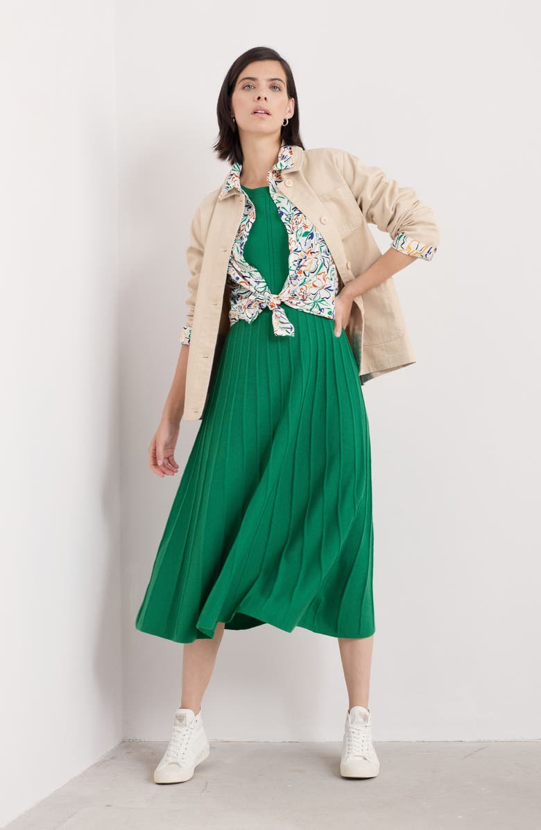 Seasalt Cornwall Folk Song Sweater Midi Dress, Alternate, color, Knit Melange Glade