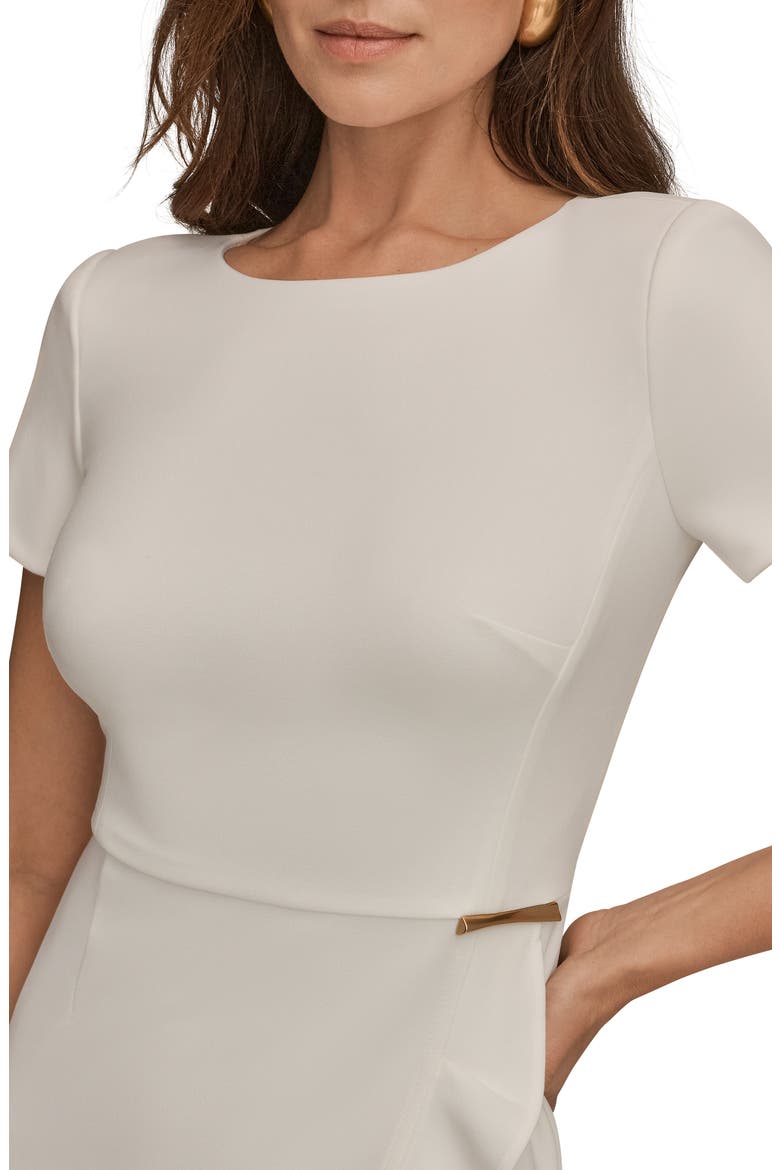 Ruffle Detail Dress, Alternate, color, CREAM