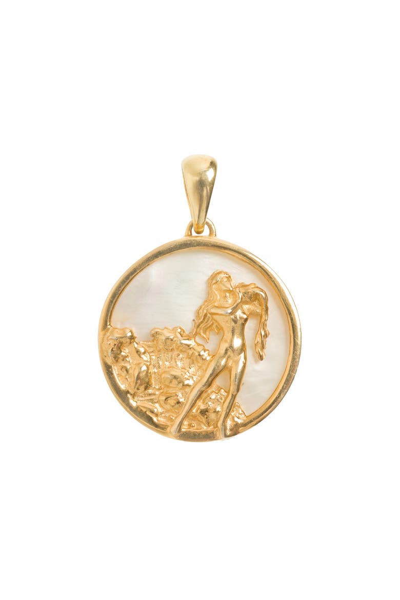 Zodiac Necklace, Alternate, color, Aquarius