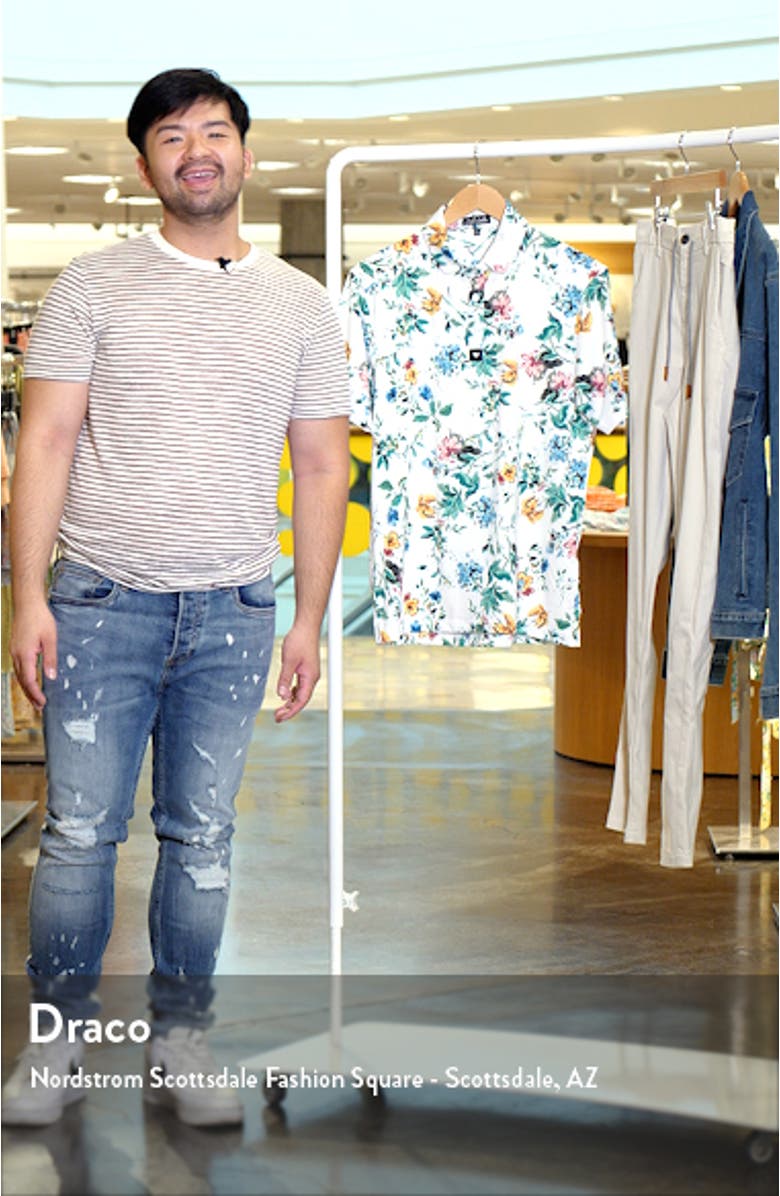 Poetic Justice Floral Performance Golf Polo, sales video thumbnail