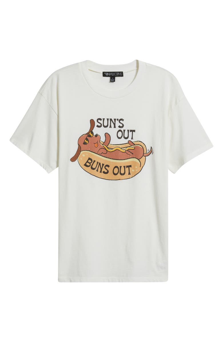 Vinyl Icons Suns Out Graphic Jersey Cotton Blend T-Shirt, Alternate, color, Marshmallow