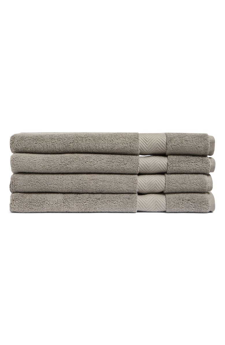 Nordstrom 4-Piece Hydrocotton Hand Towel Set, Main, color, Graphite