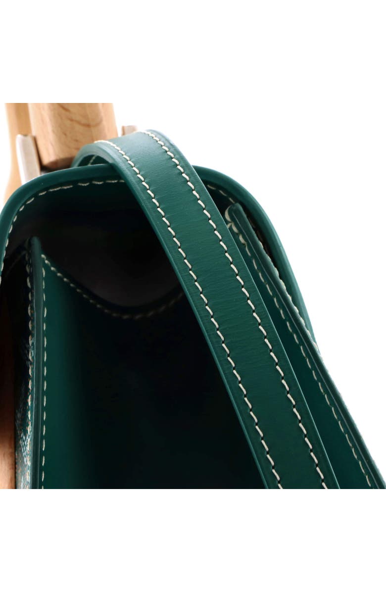 Pre-Owned Goyard Saigon Top Handle Bag Coated Canvas with Leather PM, Alternate, color, Green