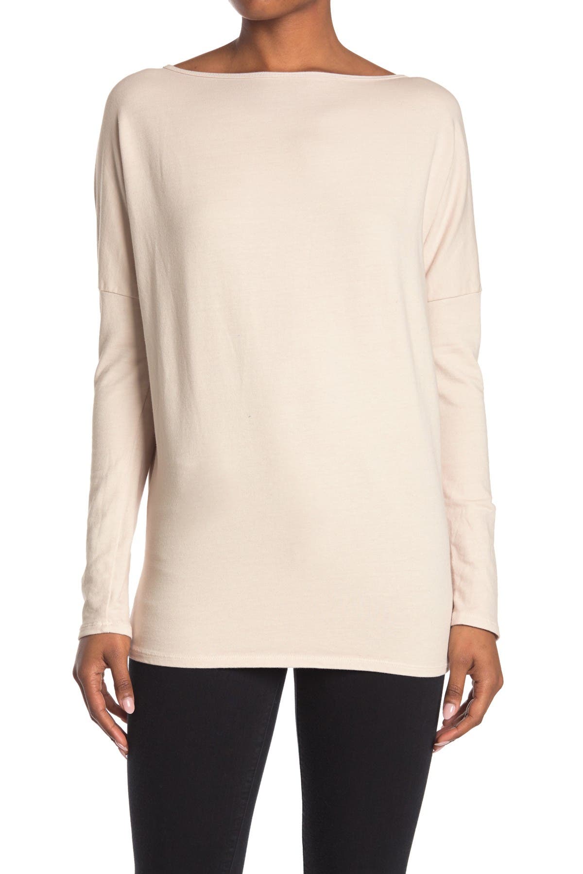 GO COUTURE Boatneck Dolman Knit Sweater