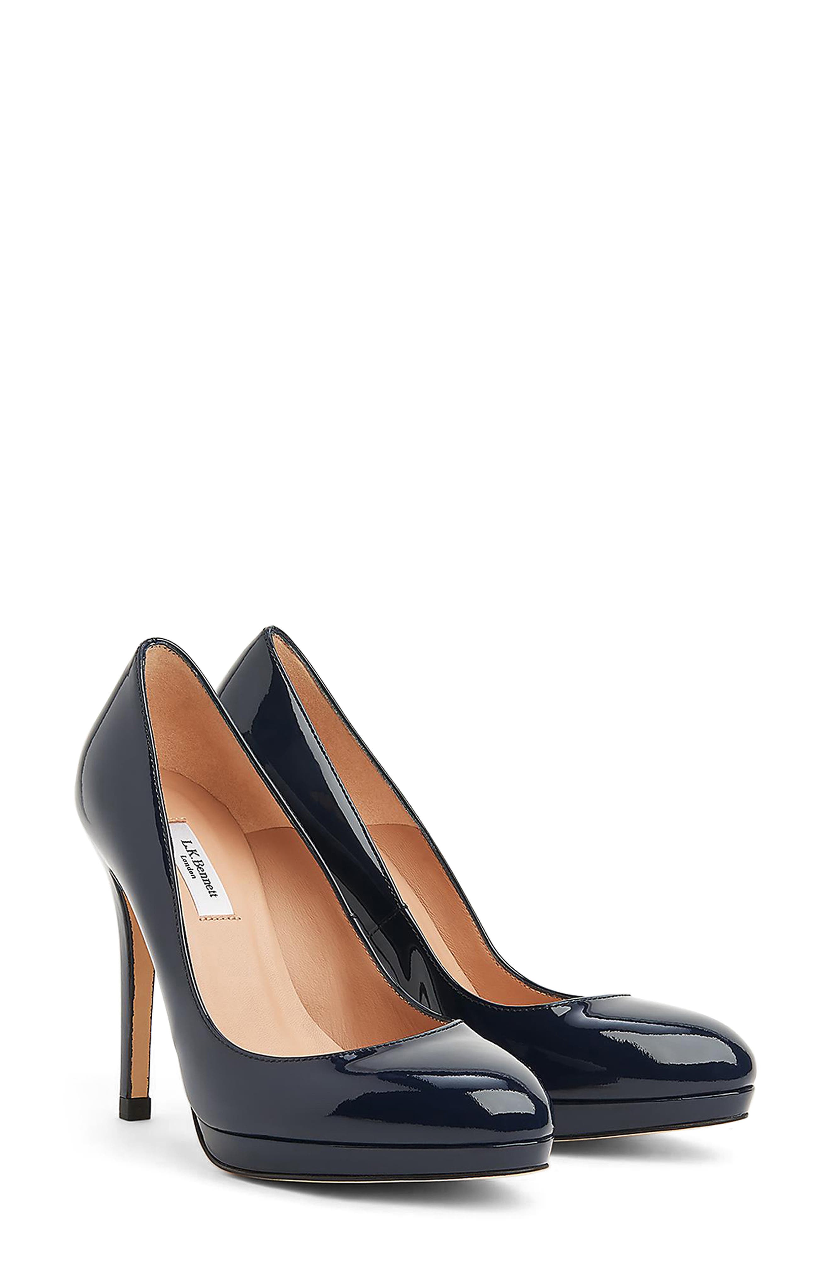 LK Bennett Sledge Platform Pump, Main, color, 