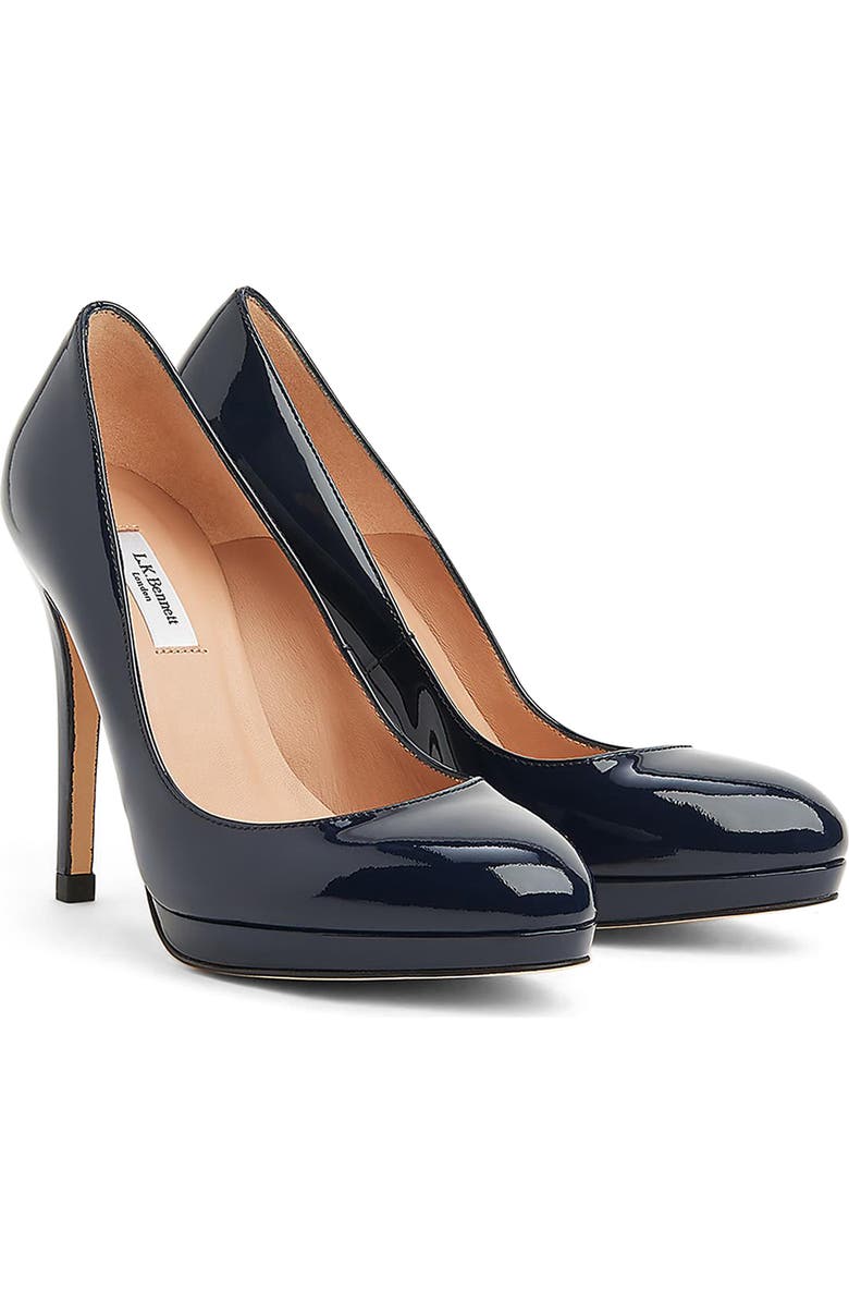 LK Bennett Sledge Platform Pump, Main, color,