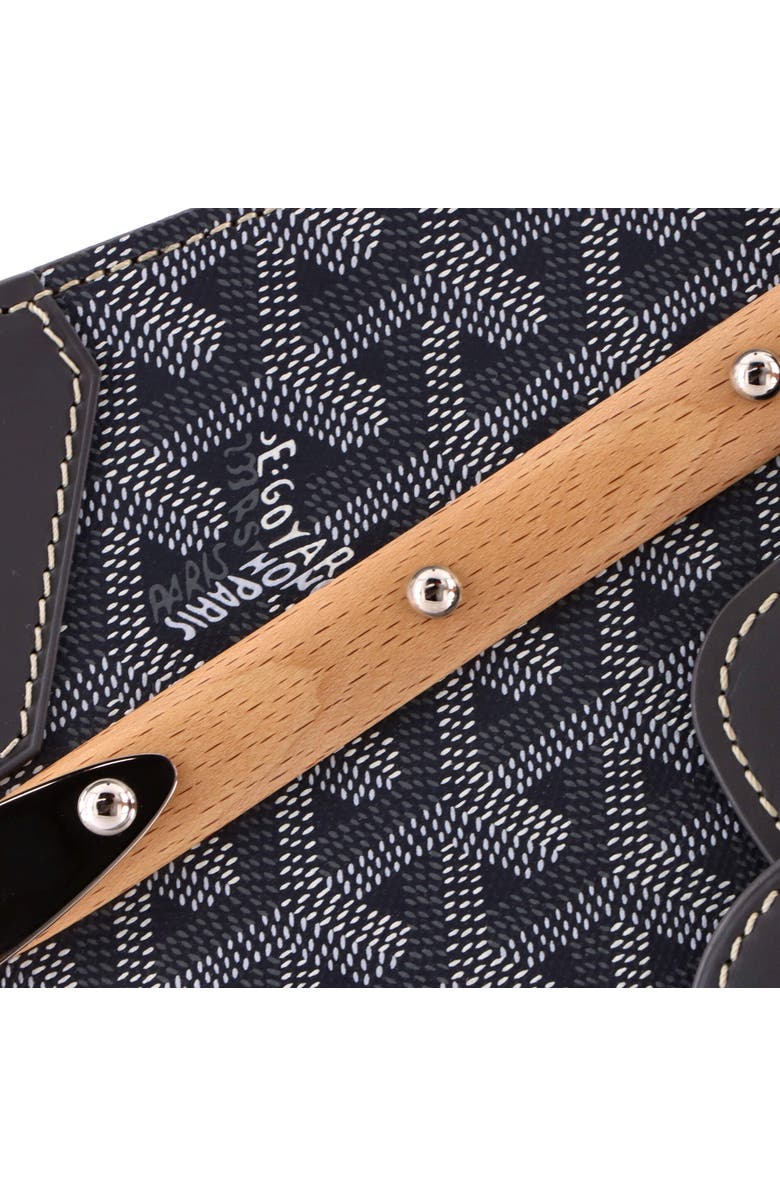 Pre-Owned Goyard Saigon Top Handle Bag Coated Canvas with Leather PM, Alternate, color, Gray