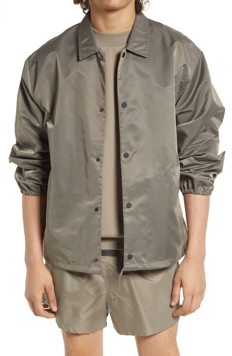 Fear of God Essentials Coach's Jacket, Main, color, 