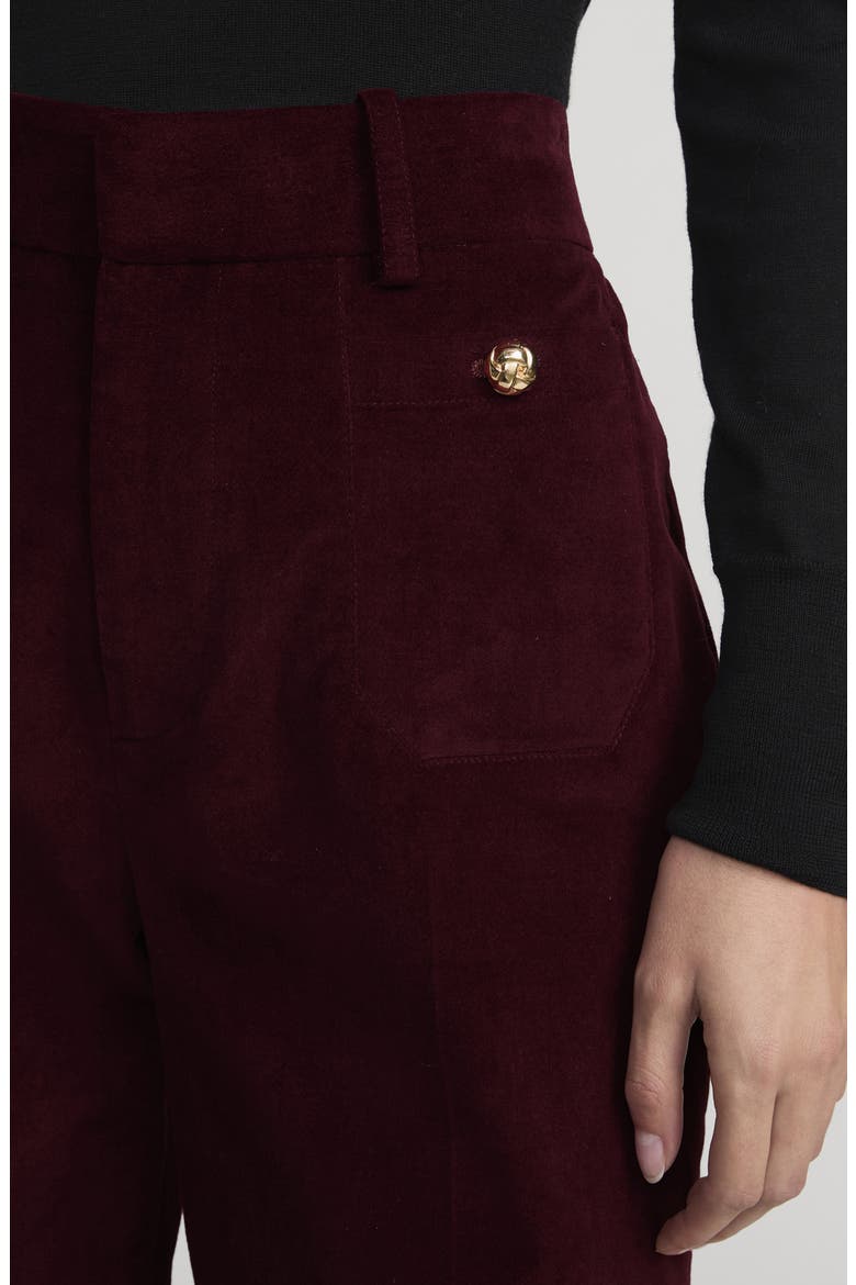 Modernist High Waist Pocket Pants, Alternate, color, CABERNET