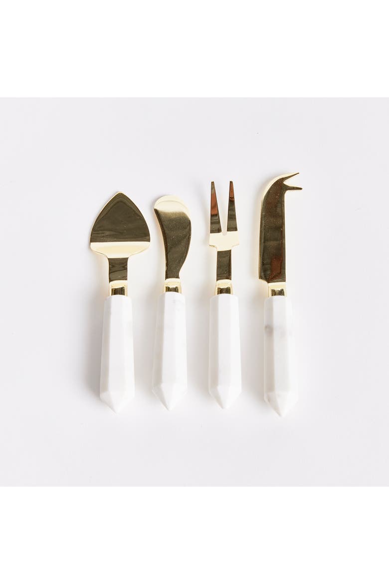 Asteria Cheese Knives St/4, Alternate, color, Gold