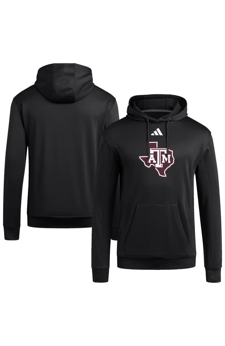 adidas Men's adidas  Black Texas A&M Aggies Locker Logo Fleece Pullover Hoodie, Alternate, color, 