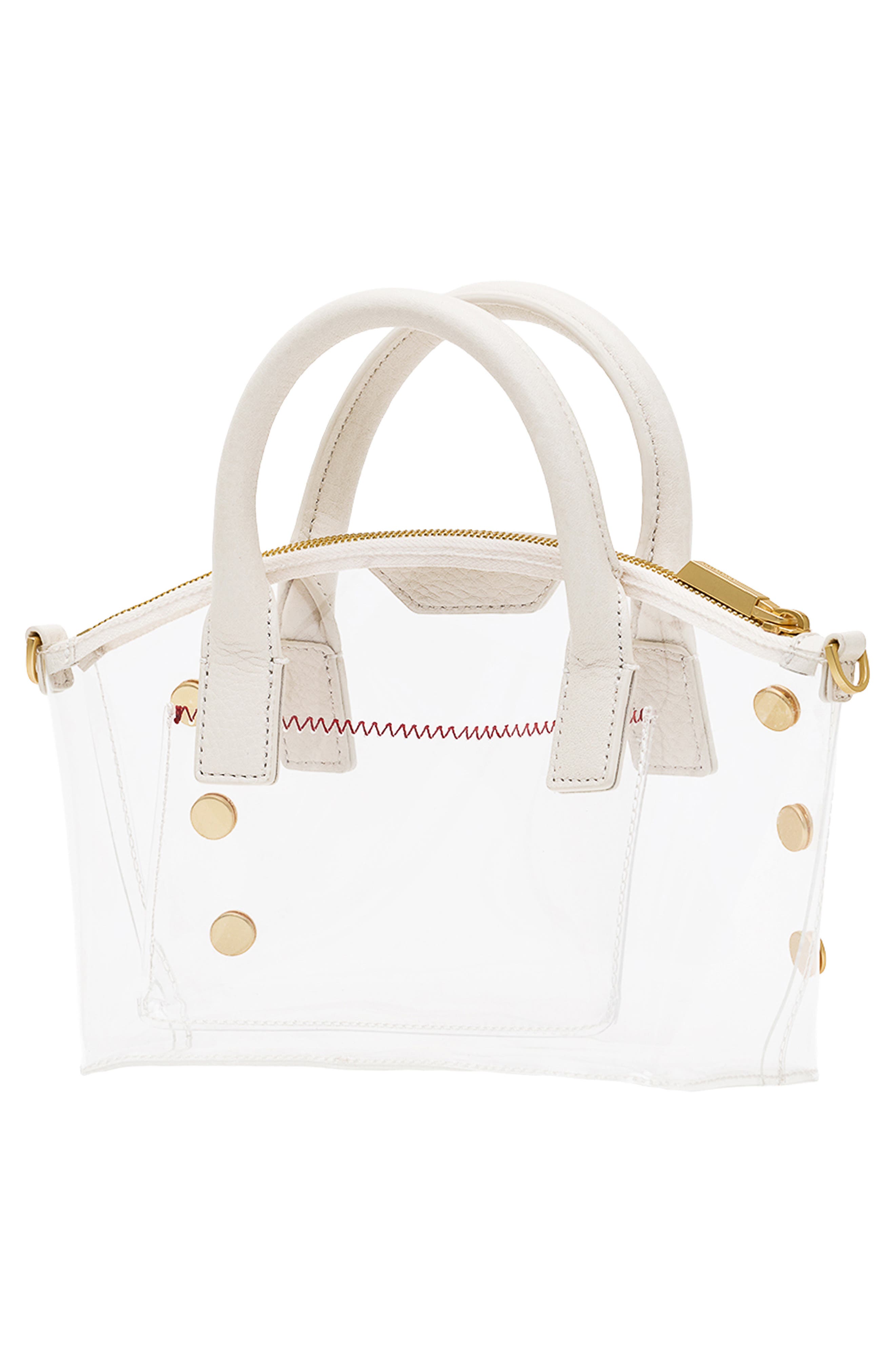 Paula Clear Hobo, Alternate, color, CALLA LILY WHITE/ BRUSHED GOLD