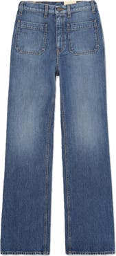 Fortela Jane Bootcut Stone Wash Denim Trousers