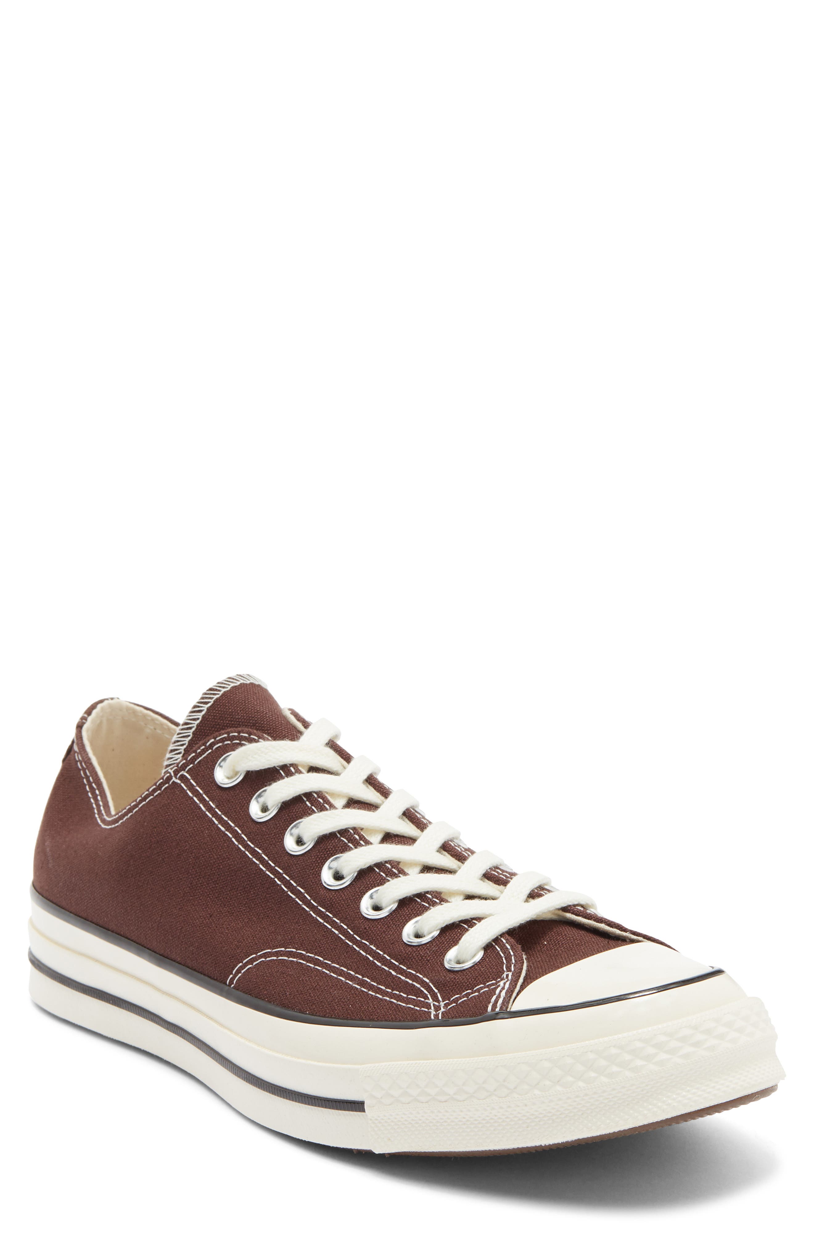 Chuck Taylor 70 Canvas Low Top Sneaker, Main, color, DARK ROOT/ EGRET/ BLACK