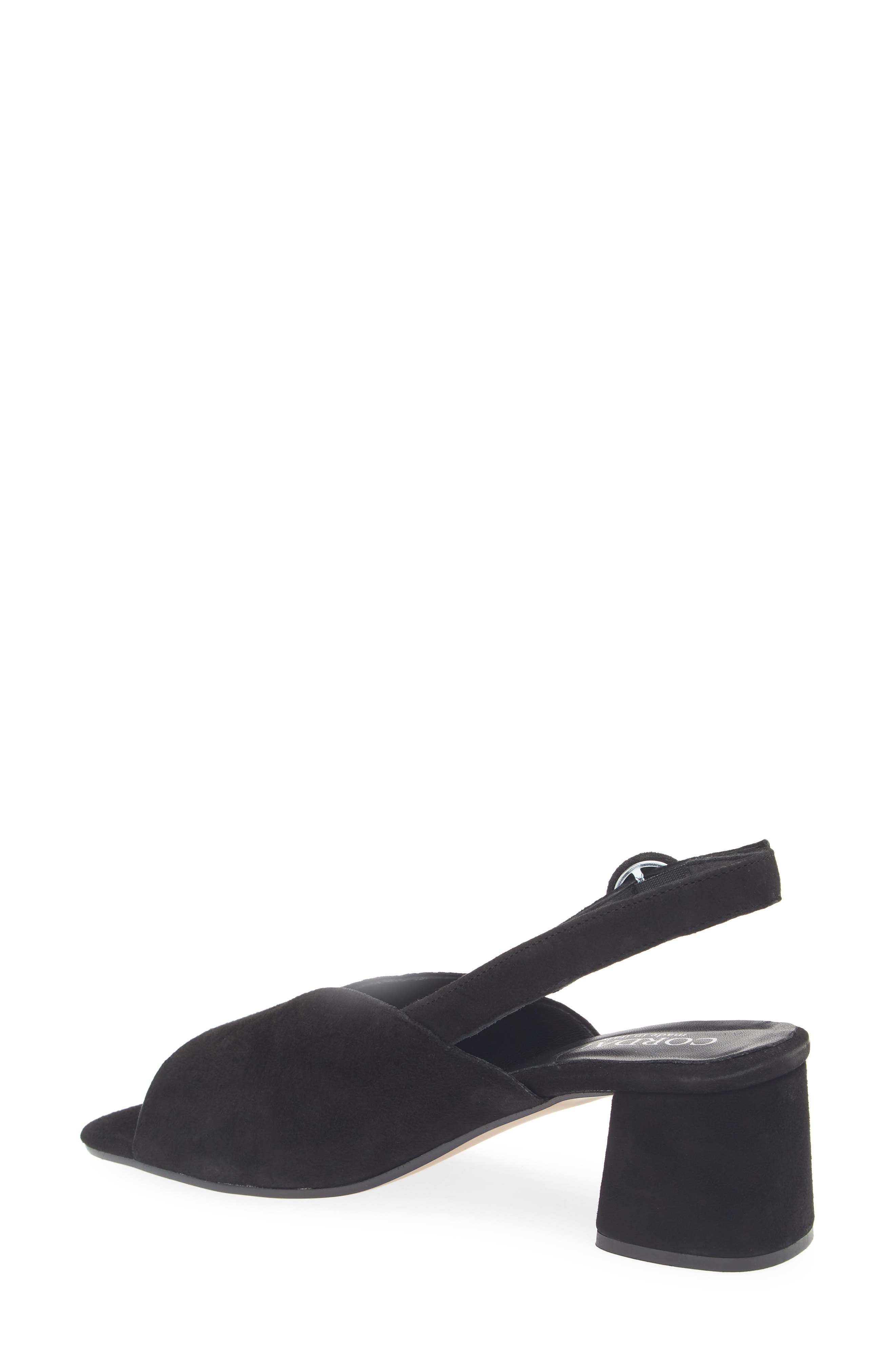 Cordani Pollette Slingback Sandal, Alternate, color, Black Suede