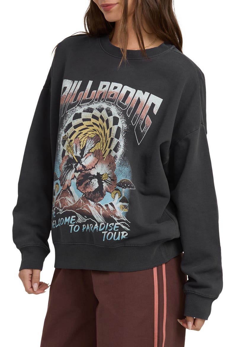 Echo Crewneck Sweatshirt, Alternate, color, BLACK