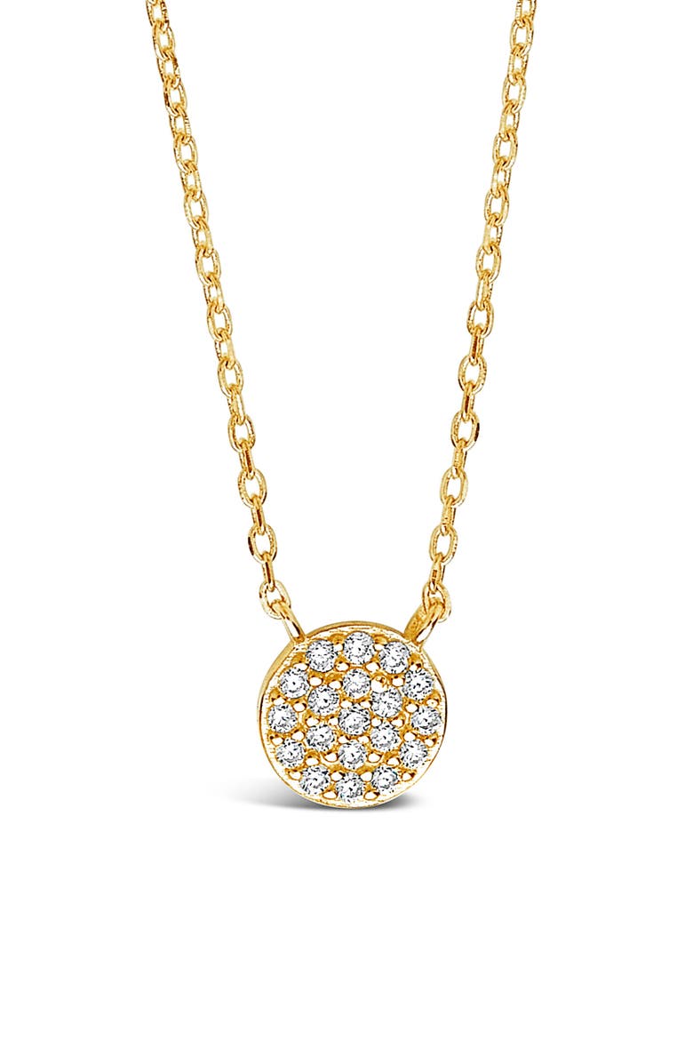 Cubic Zirconia Pendant Necklace, Main, color, GOLD