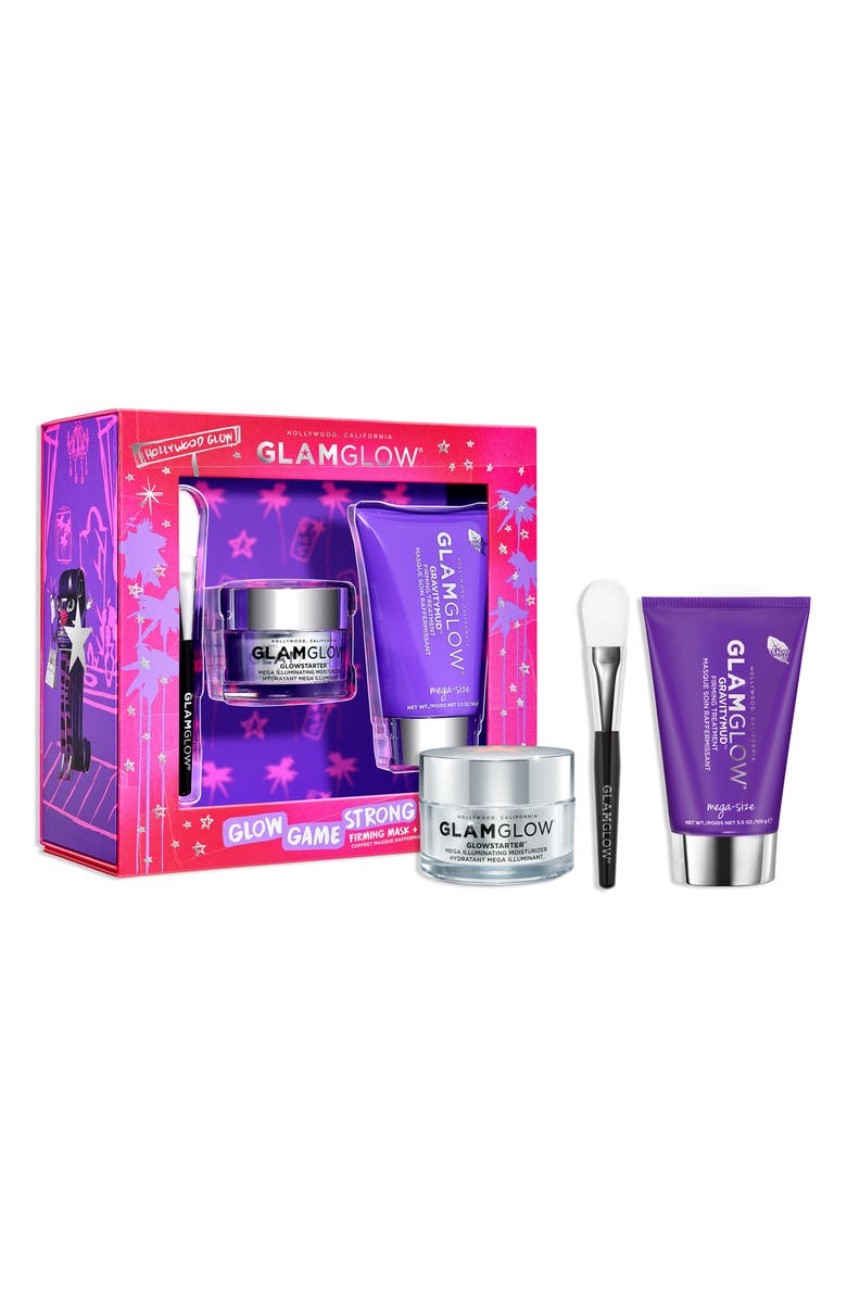 GLAMGLOW<sup>®</sup> Glow Game Strong Mega-Size GRAVITYMUD<sup>™</sup> Mask Set, Main, color, 