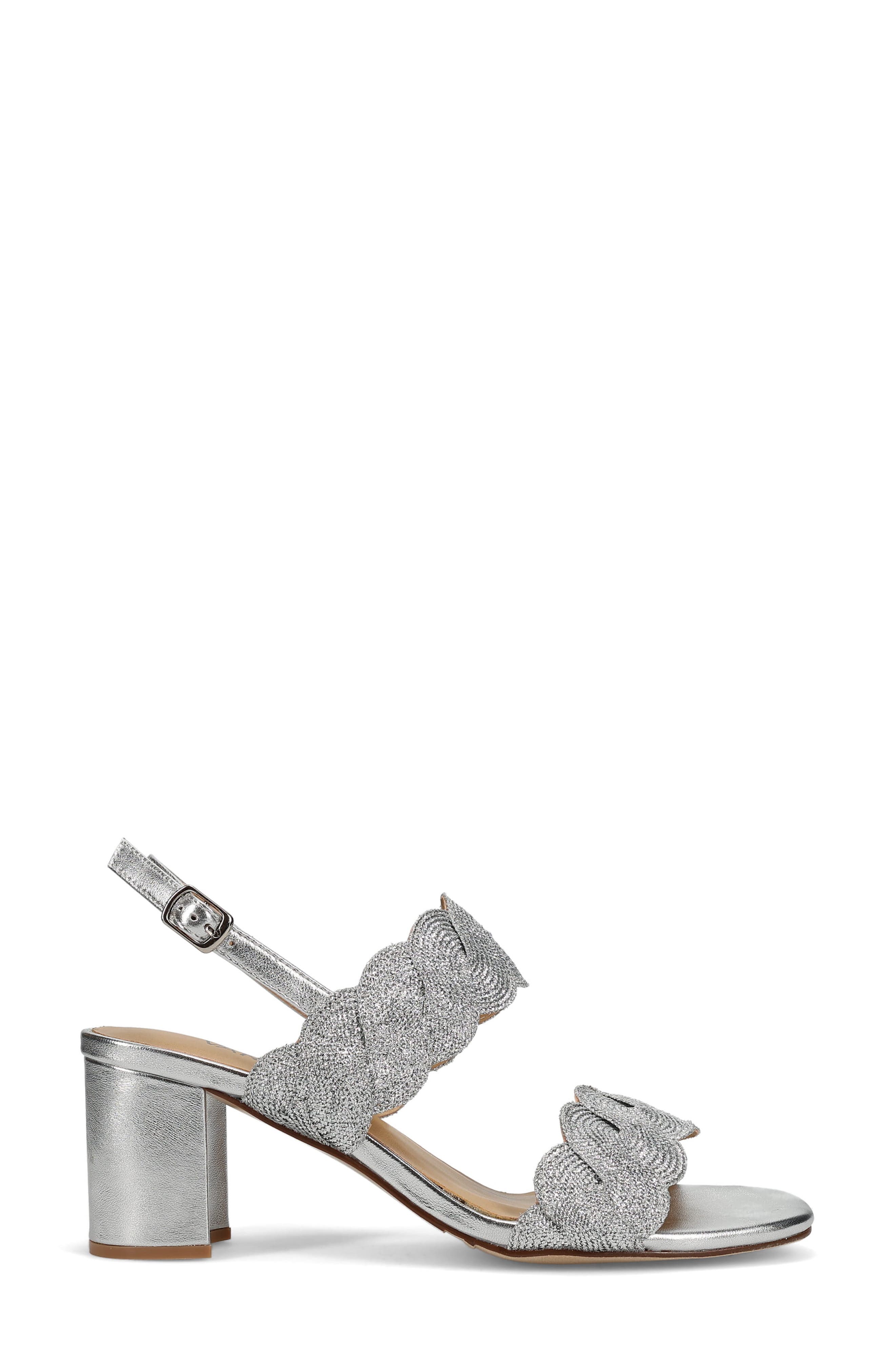 VANELi Lettie Sandal, Alternate, color, Silver Weave Fabric