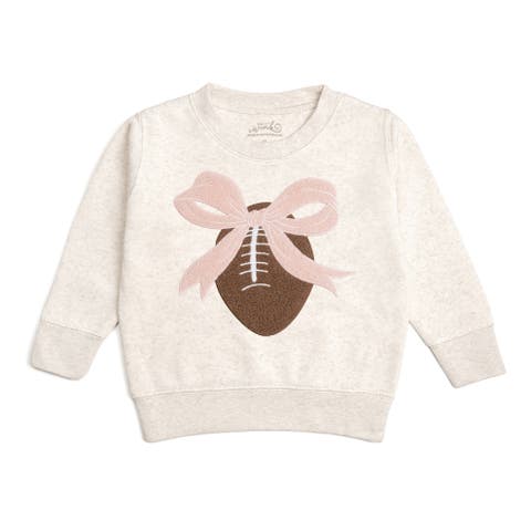 Bow Football Patch Sweatshirt