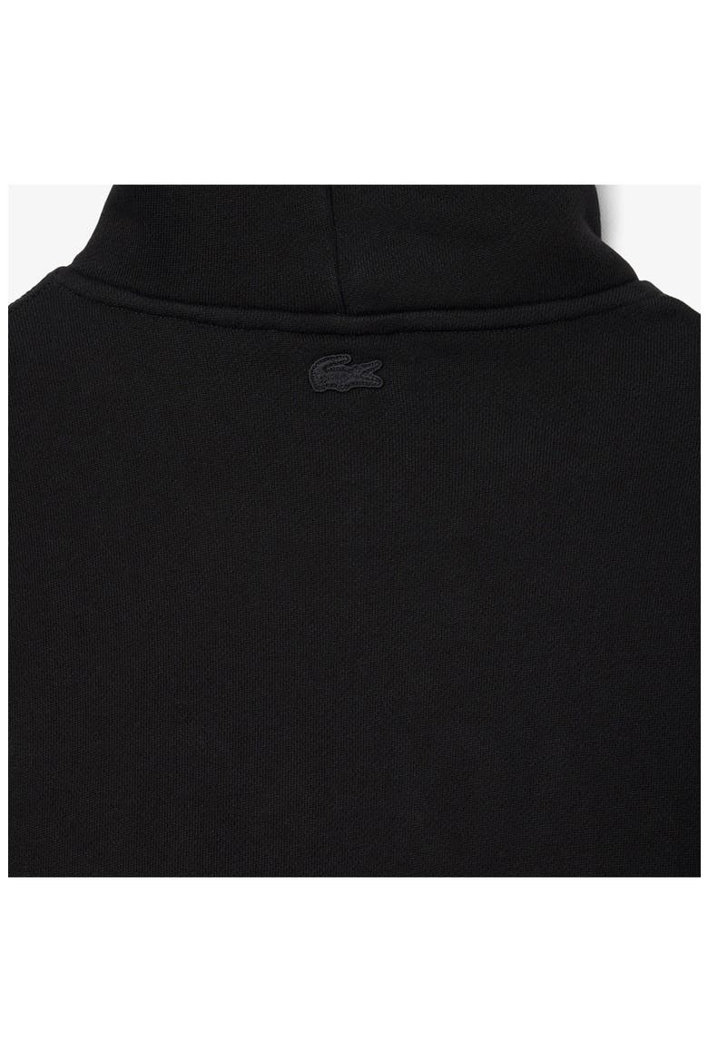 Loose Fit Fuzzy Logo Cotton French Terry Hoodie, Alternate, color, BLACK