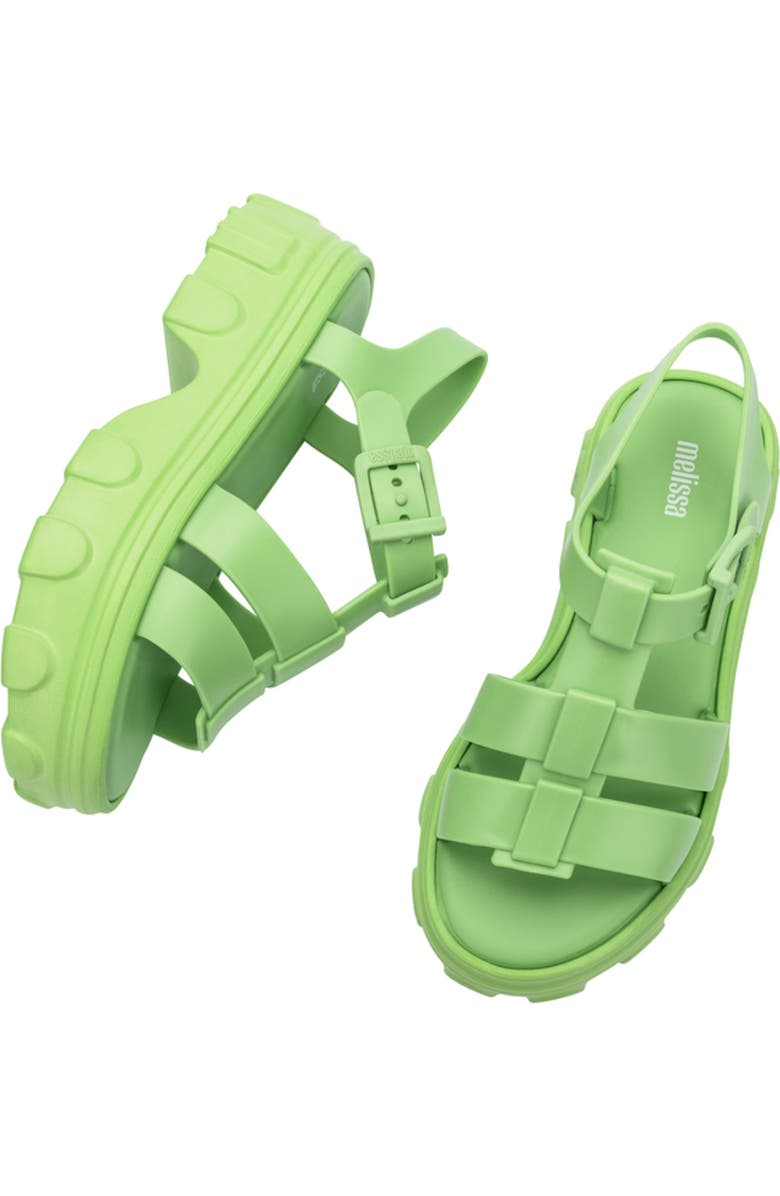 Melissa Ella Ankle Strap Platform Sandal, Alternate, color, Green