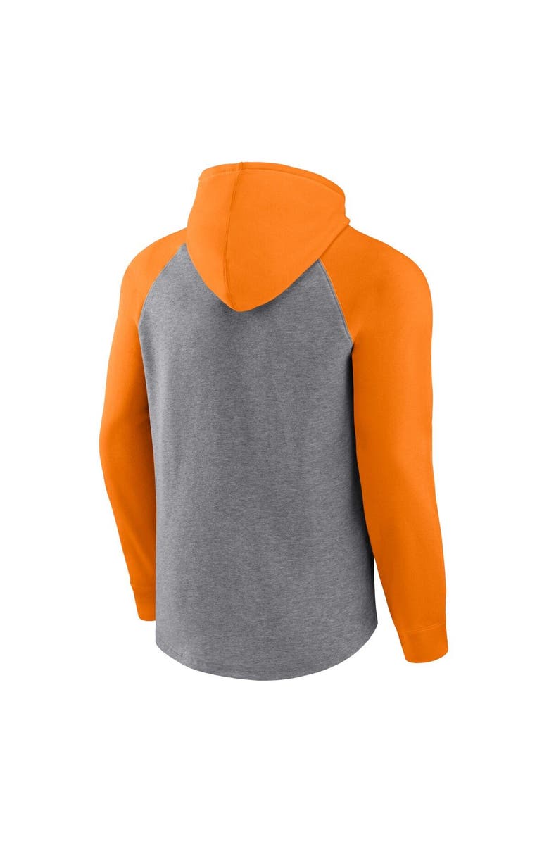 FANATICS Men's Fanatics Branded Heather Gray Tampa Bay Buccaneers Favorite Arch Raglan Pullover Hoodie, Alternate, color, Heather Gray