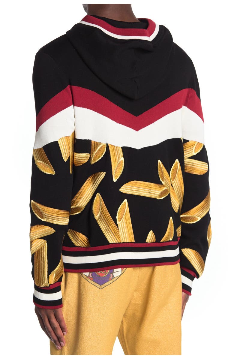 Dolce&Gabbana Pasta Hooded Sweatshirt, Alternate, color,