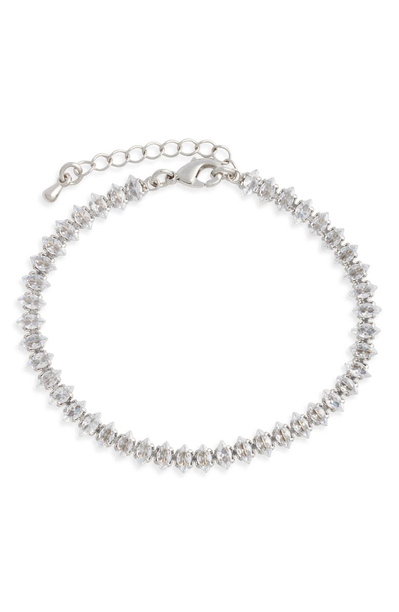 Child of Wild Lennox Cubic Zirconia Tennis Bracelet, Main, color, Silver